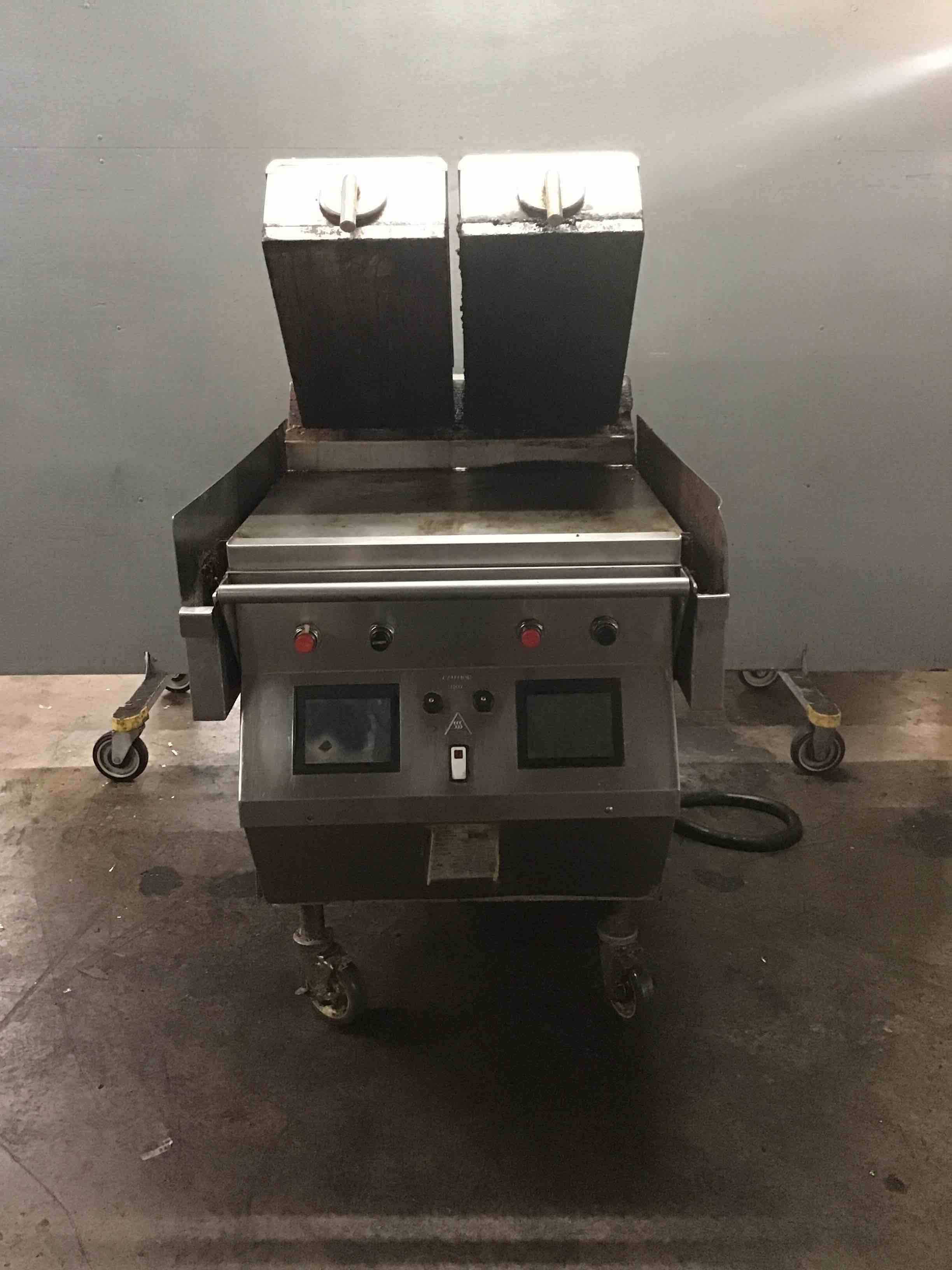 Taylor Stainless Steel 23 Inch 2 Platen Gas/ Electric Grill On Casters