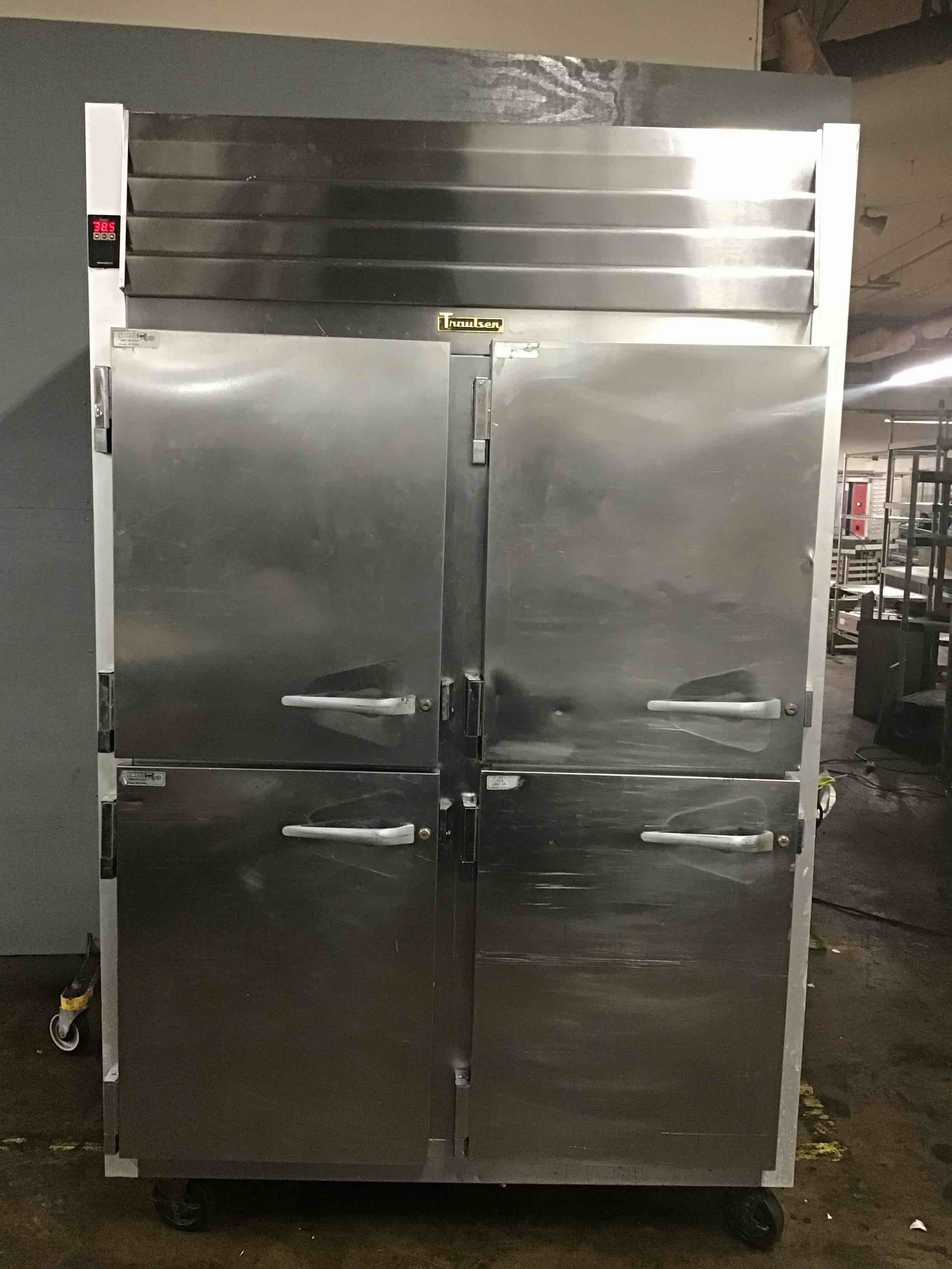 2015 Traulsen Two Split Door Refrigerator On Casters