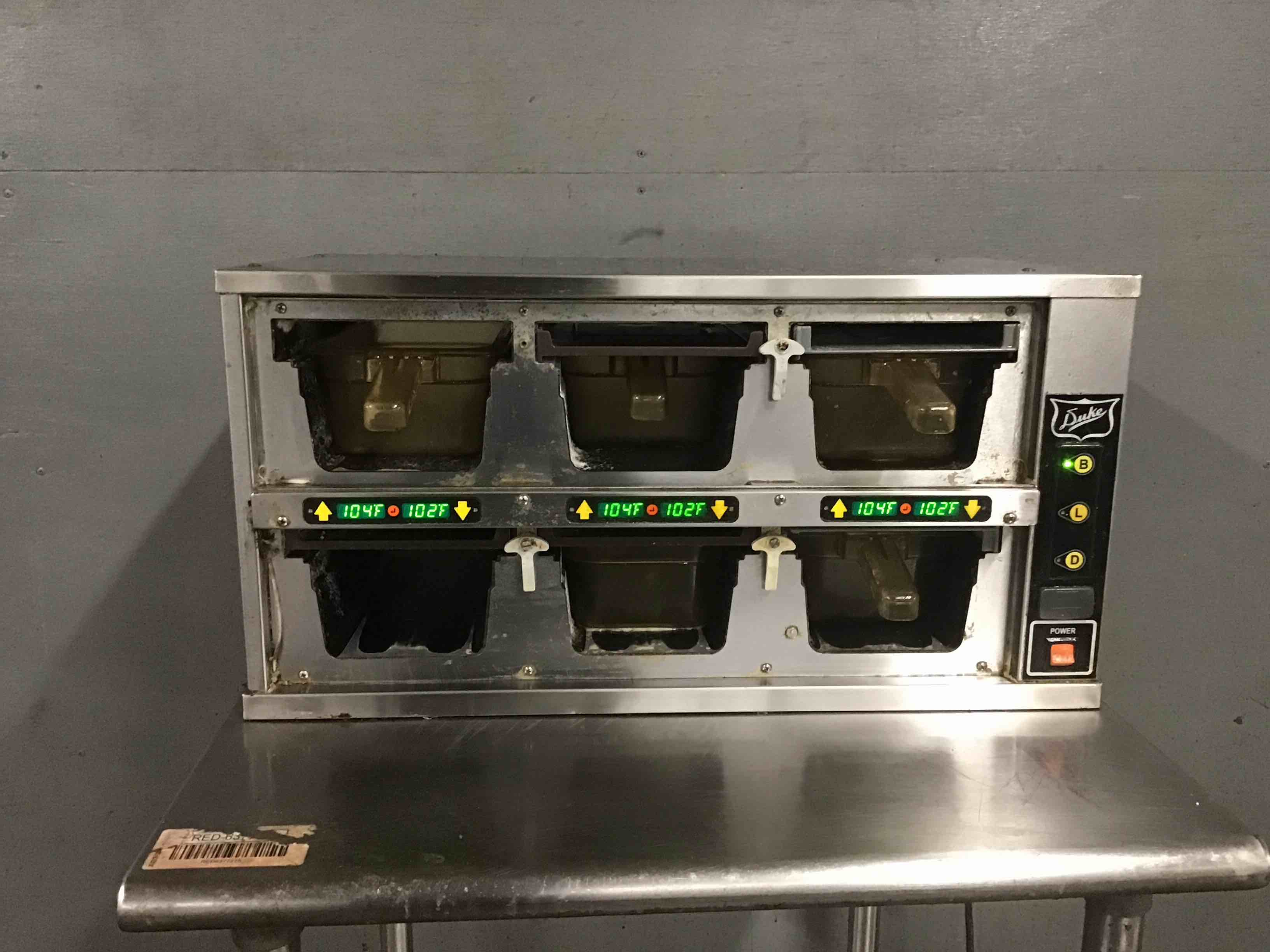 Duke Stainless Steel Heated Pass Thru Food Warmer Holding Cabinet 