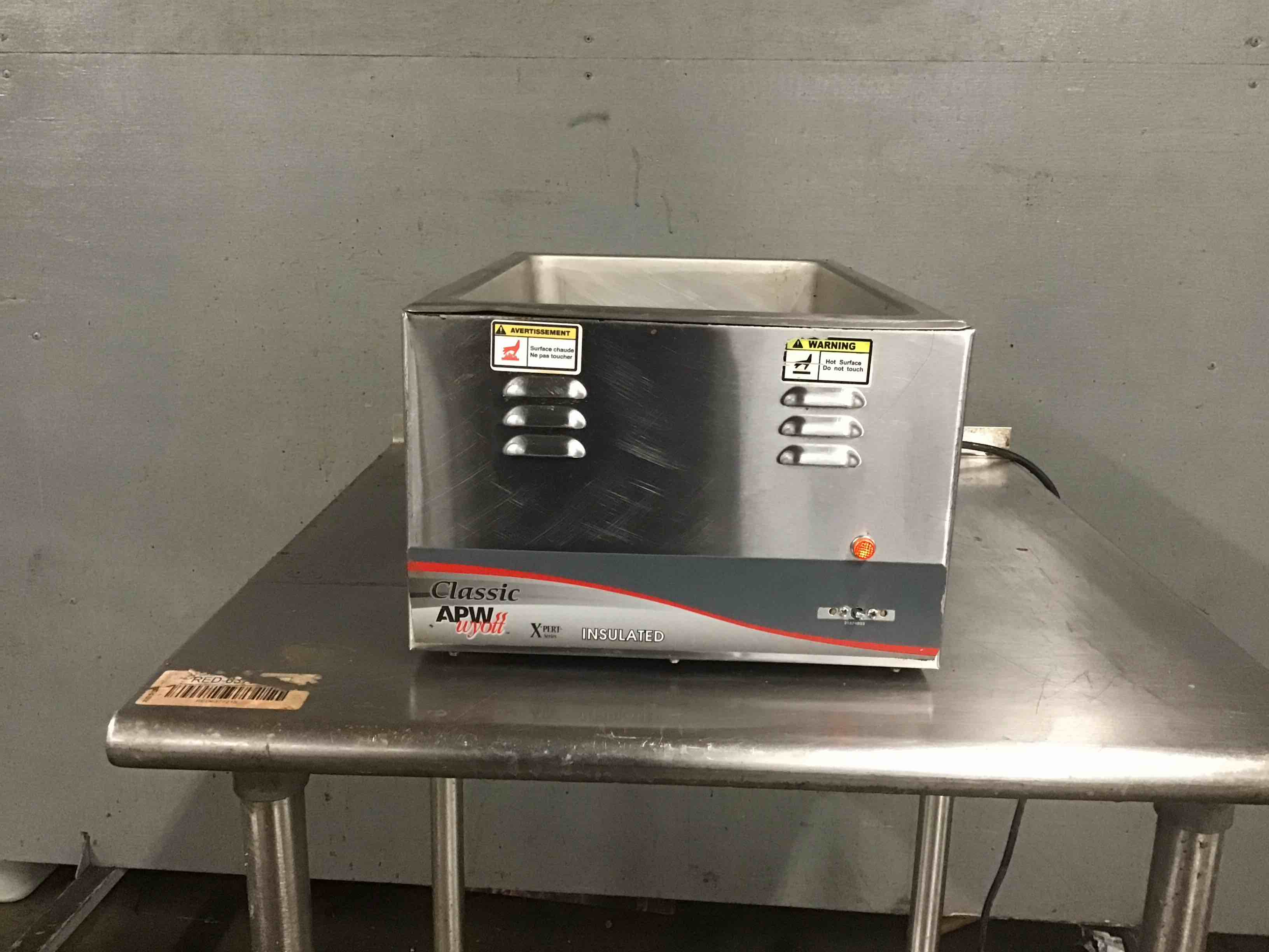 Classic APW Wyott Stainless Steel Full Size Food Warmer 