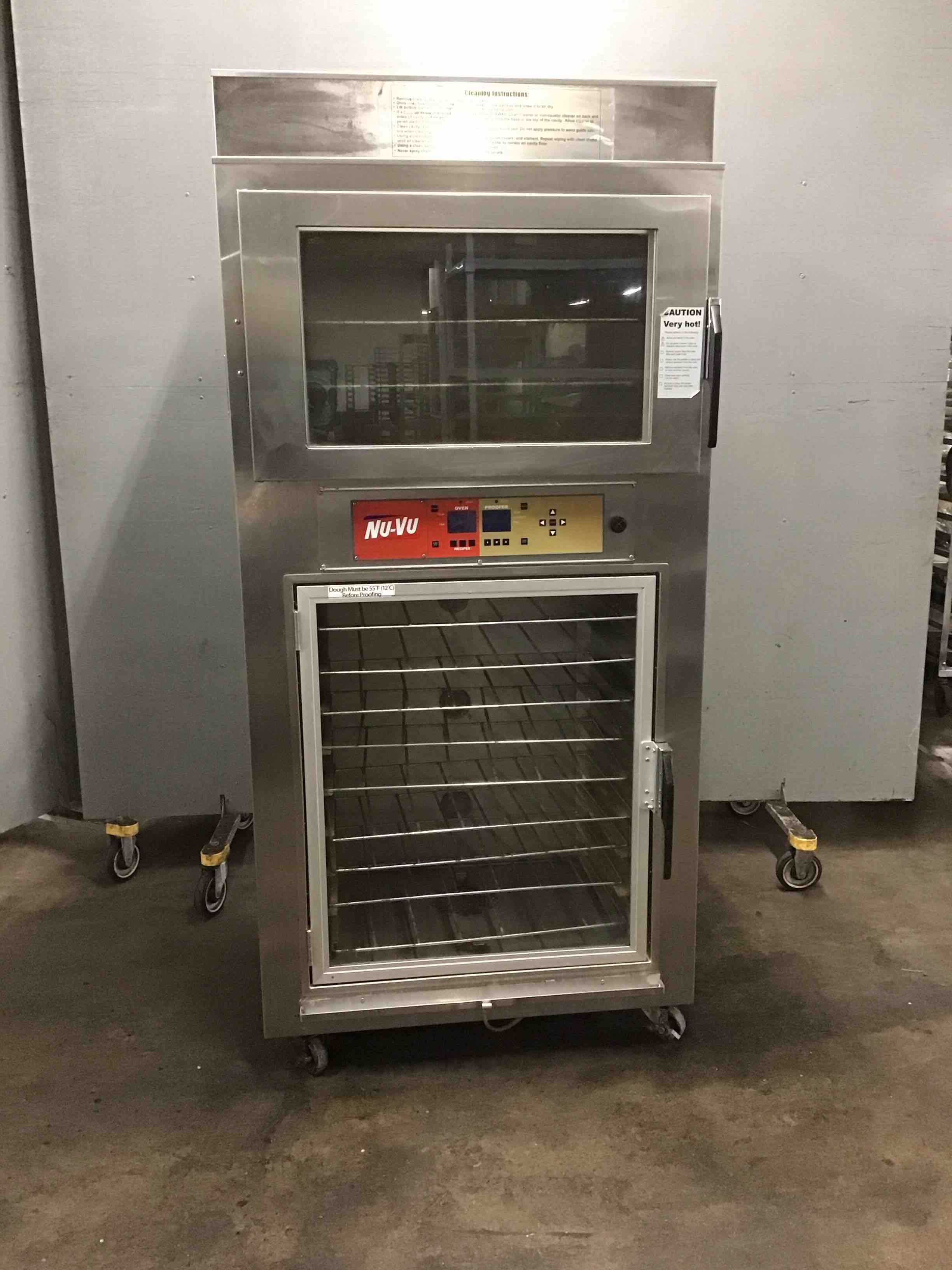 Nu-Vu Stainless Steel 36 Inch Electric Convection Oven Proofing Cabinet On Casters
