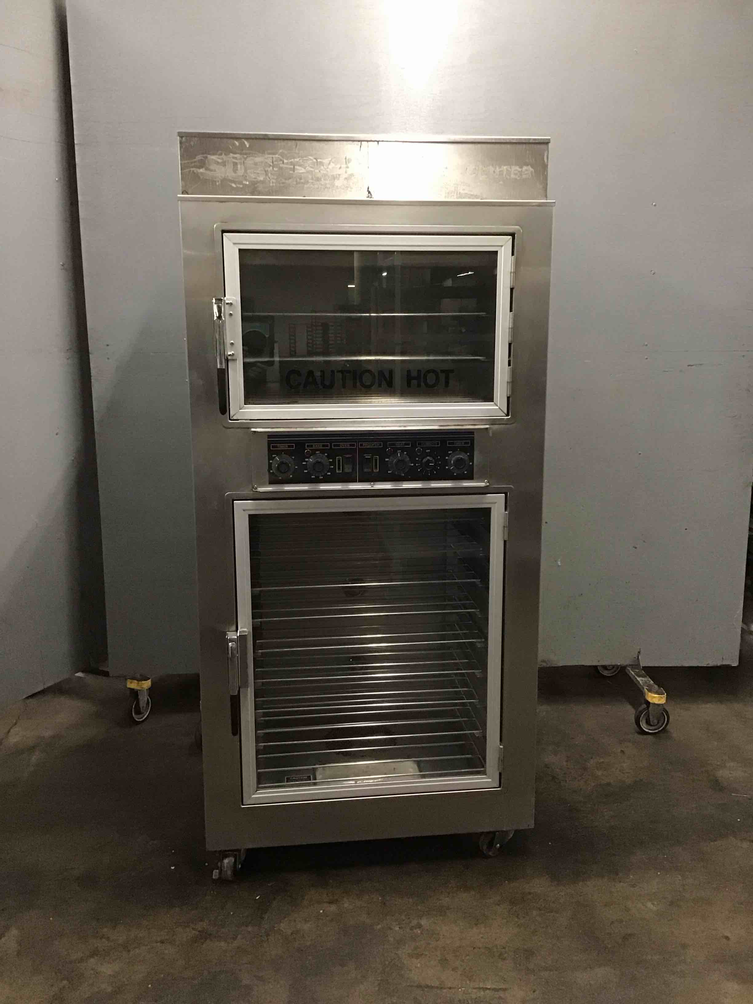 Nu-Vu Stainless Steel 36 Inch Electric Heated Oven Proofer Cabinet On Casteers