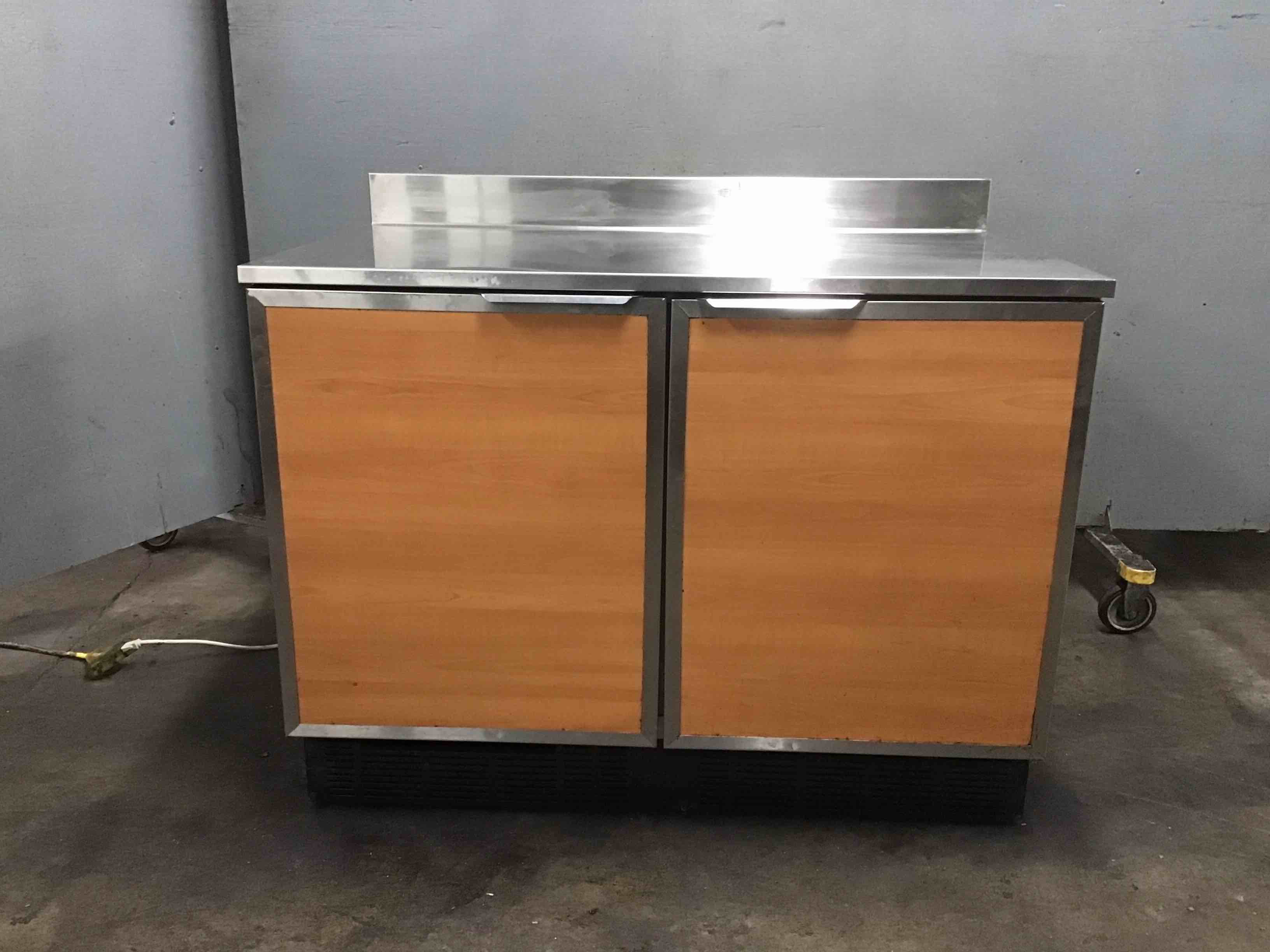 Duke Stainless Steel 48 Inch 2 Door Worktop Refrigerator On Casters 