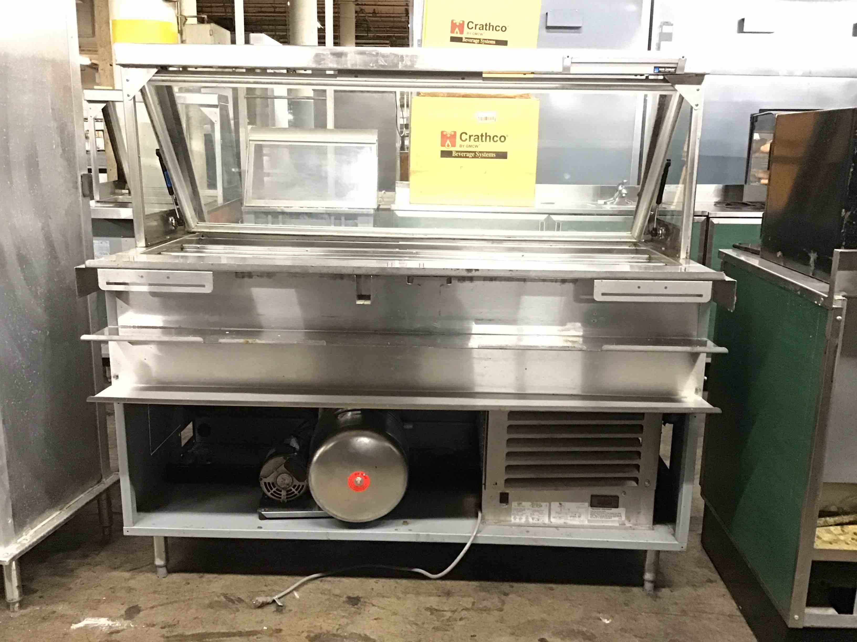 Duke 60 Inch Electric Refrigerated Prep Table Tri-Channel Cold Pan