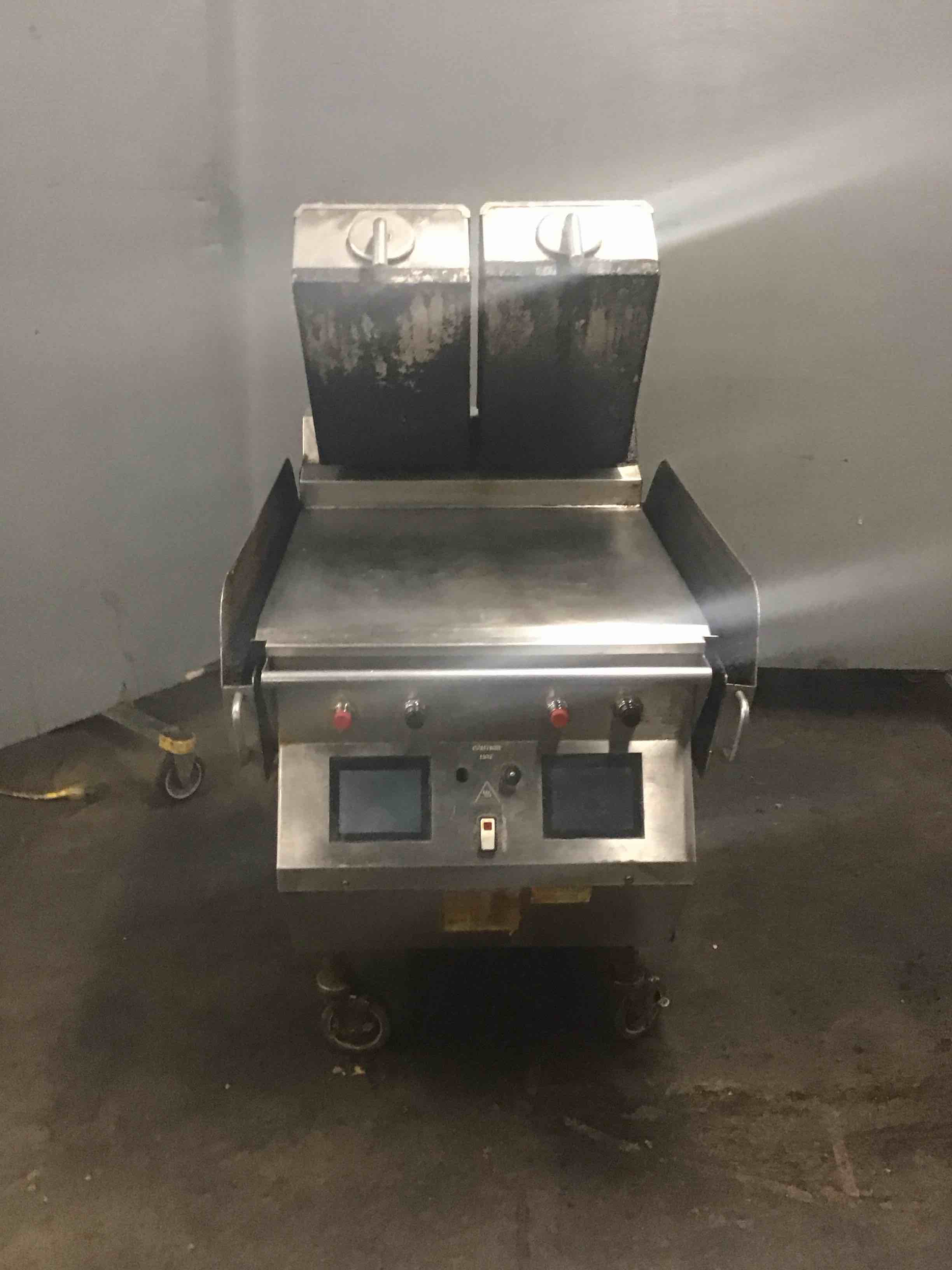 Taylor Crown 24 Inch Stainless Steel Platen Gas Grill On Casters