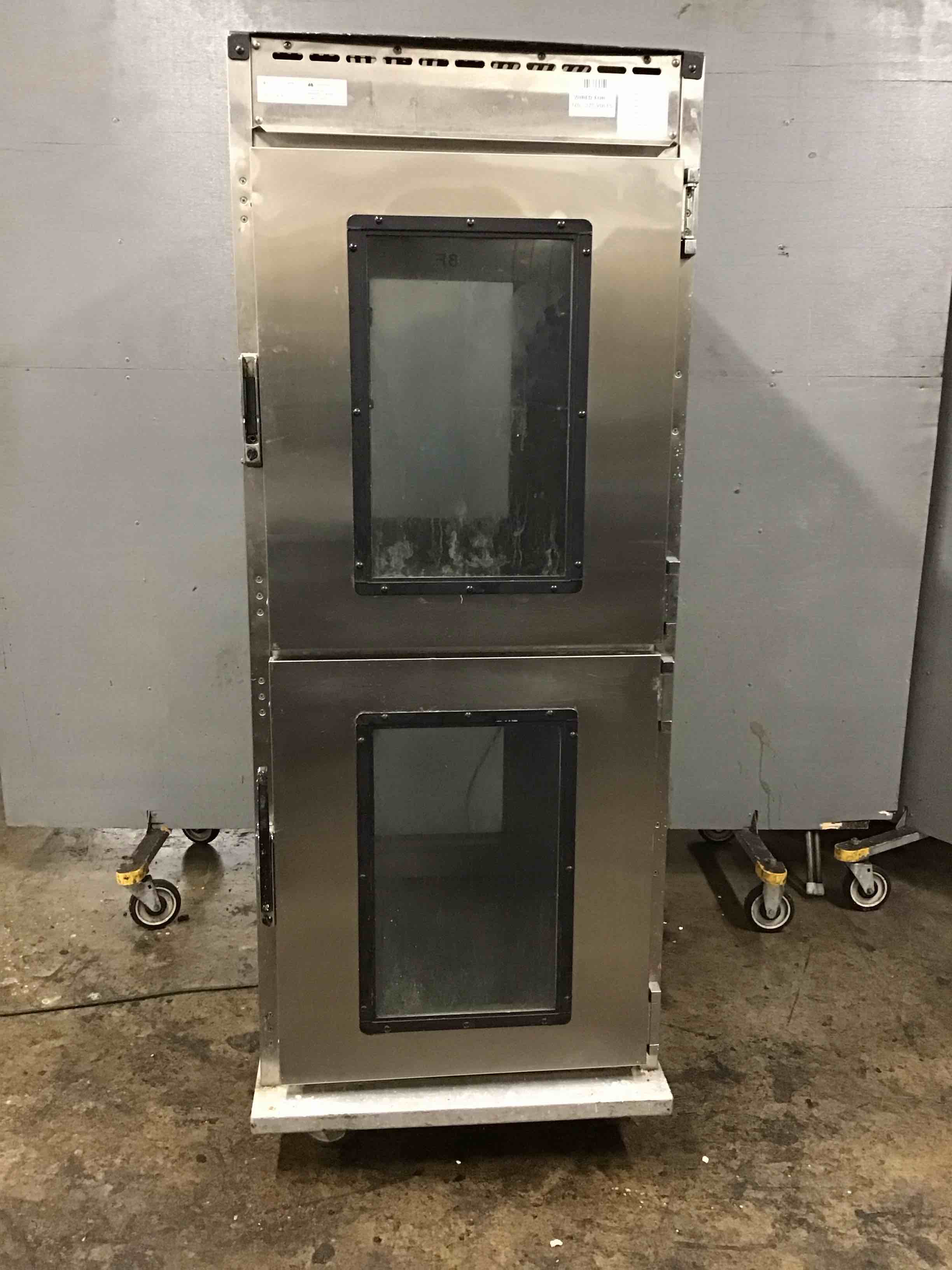 Cres Cor Full Height Stainless Steel Pass-Through Heated Holding Cabinet On Casters 