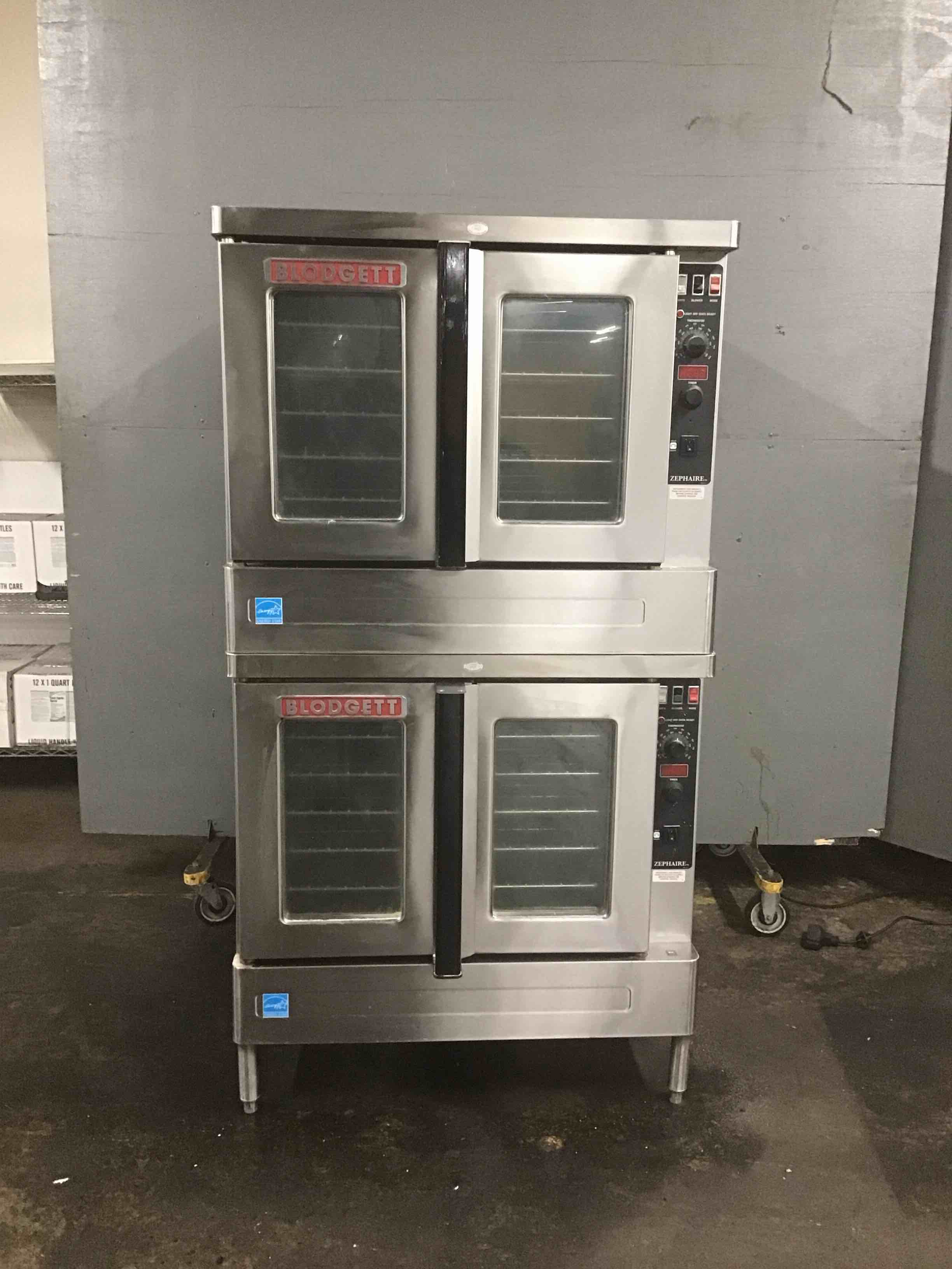 2020 Blodgett Zephaire Stainless Steel Full Size Bakery Depth Double Stack Electric Convection Oven