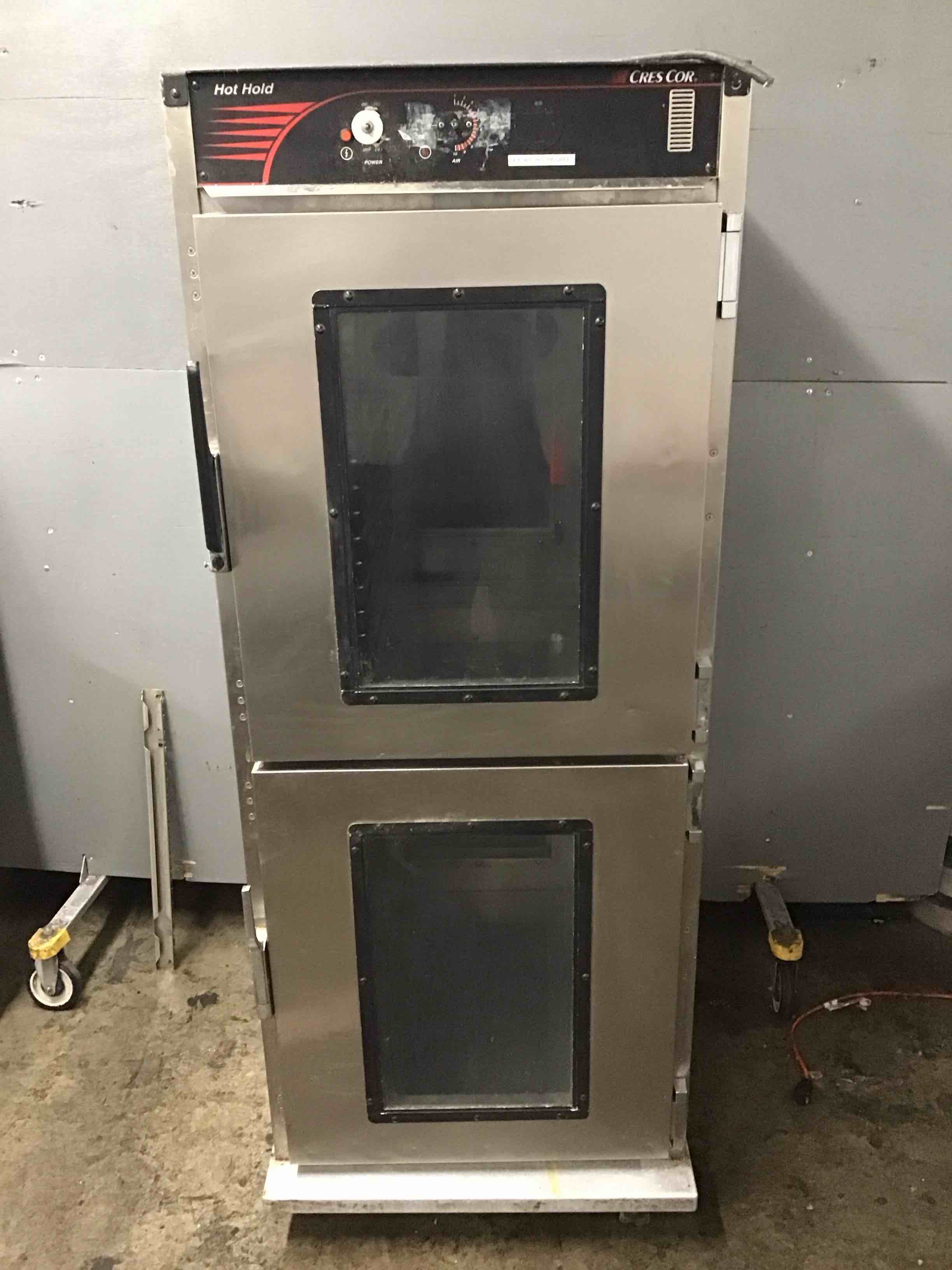 CresCor Full Height Stainless Steel Pass-Thru Heated Holding Cabinet On Casters