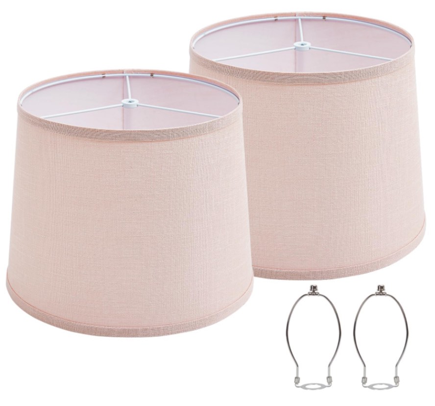 luvkczc lampshades set of 2 fab harp holder included