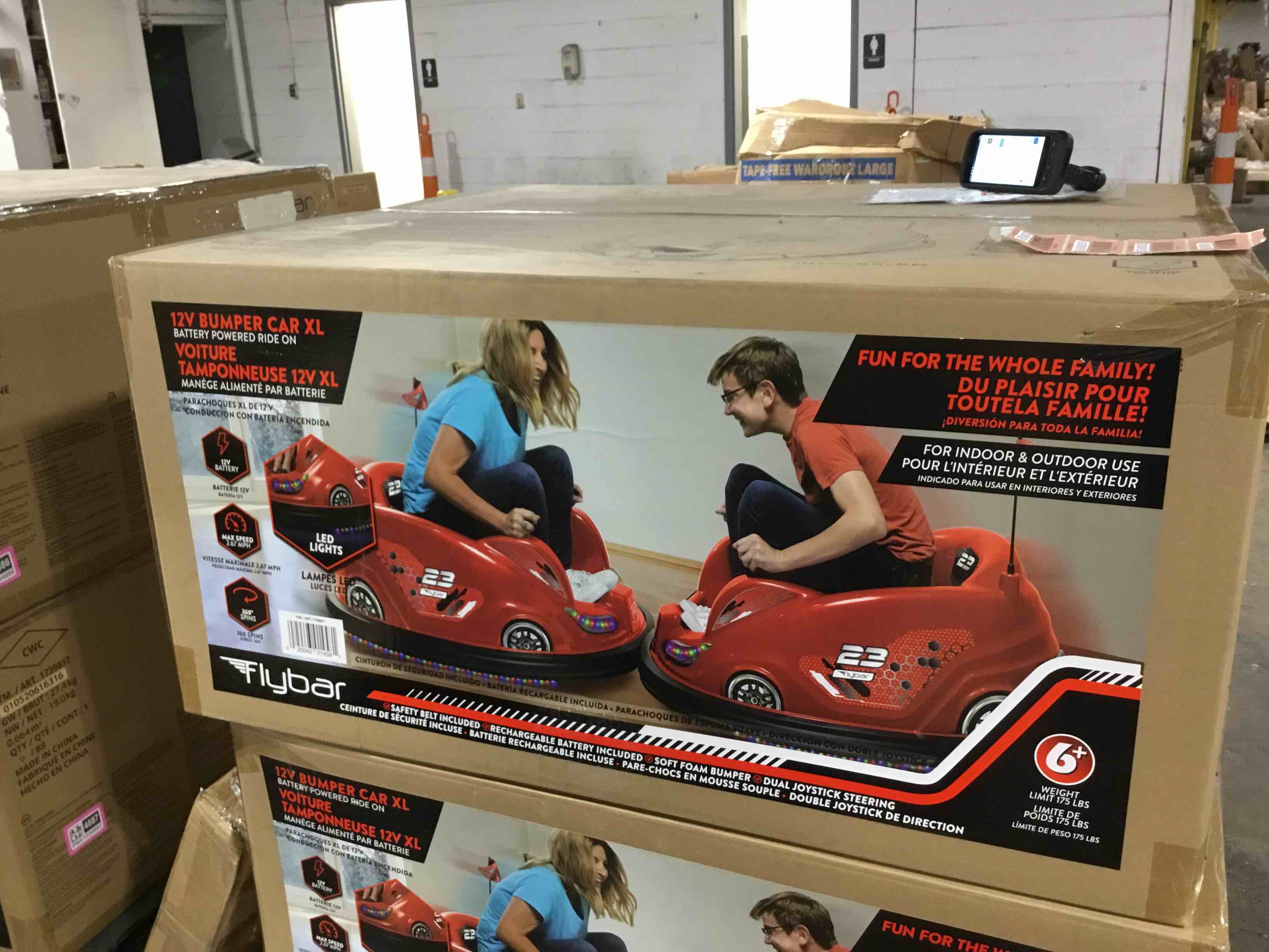 Flybar 12V Bumper Car XL Battery powered Ride ON