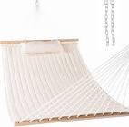 Lazy Daze Hammocks HM003148-VC 55in. Quilted Hammock - White