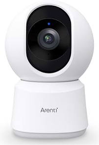 ARENTI 5ghz WiFi Security Camera Indoor, 4MP Plug-in Pet Dog Camera with Phone App, Baby Home Cam 2.4G/5G Dual-Band, AI Motion Detection, Auto Tracking, 2-Way Talk, Night Vision, Works with Alexa