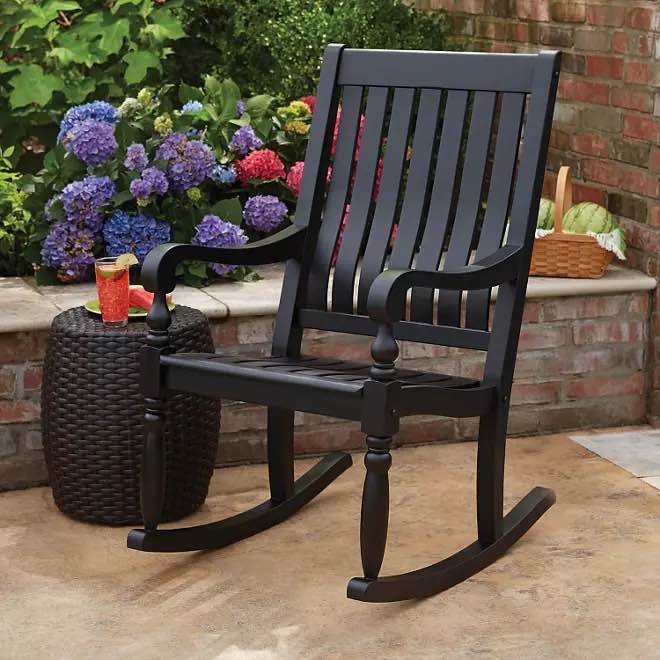 Member's Mark Painted Porch Rocker in Black