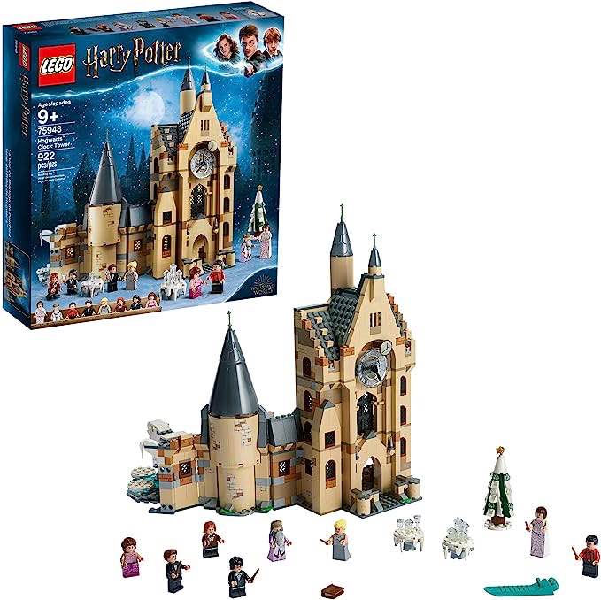LEGO Harry Potter Hogwarts Clock Tower 75948 Build and Play Tower Set with Harry Potter Minifigures, Popular Harry Potter Gift and Playset with Ron Weasley, Hermione Granger 