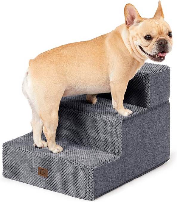 EHEYCIGA Dog Stairs fog Indoor Ramp, Black New