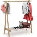 VOGUSLAND Dress up Storage, Kids Clothing Rack Wardrobe with 2-Tier Storage Shelf (47" W x 14.5" D x 40" H, Natural Beech) 47"W x 14.5"D x 40"H Natural Beech