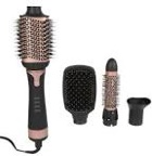 Elle Premiere Hair Dryer Brush and Volumizer, 4-in-1 Blower Brush for Frizz Control and Styling, Tangle-Free 360 Degree Swivel Cord with Ionic Technology and Ceramic Coating Protection for Shiny Hair