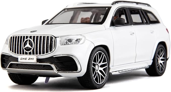 WAKAKAC Compatible for 1/24 Alloy Die-cast Benz GLE 350 Toy Car with Sound and Light Pull Back Collection Model Car for Kids Gift ?White?