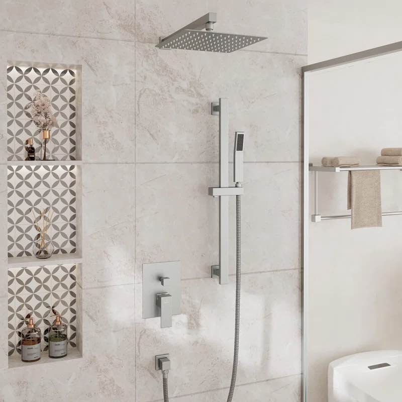 M6628-A-10-BN SlideLux Complete Rainfall Shower System with Rough in-Valve and Slide Bar See More by CASAINC