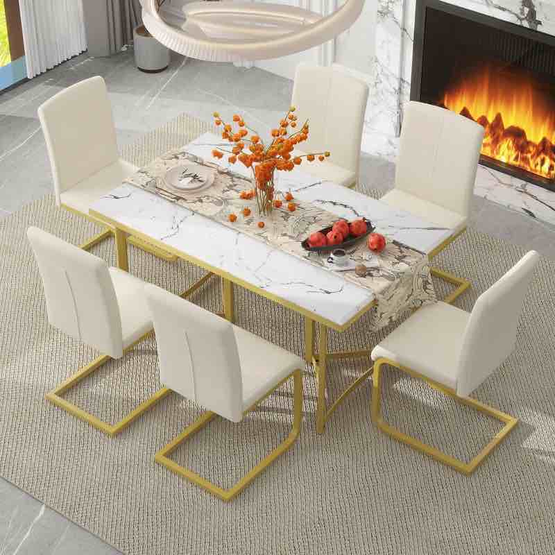 Tumi 7 - Piece Trestle Dining Set(incomplete, only table)