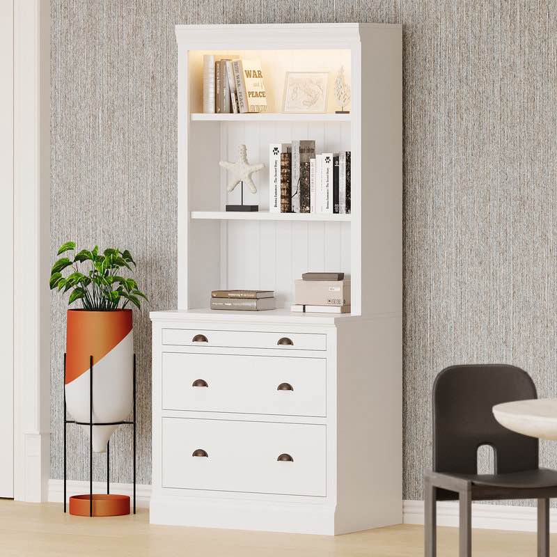 Arezo storage Bookcase with drawers 