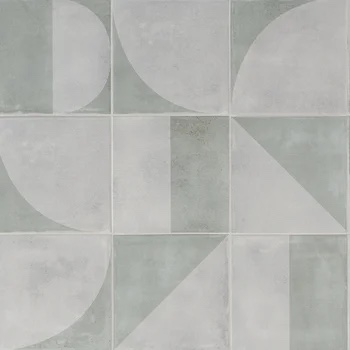 Quincy 7.87'' W x 7.87'' L Porcelain Encaustic Floor and Wall Tile green