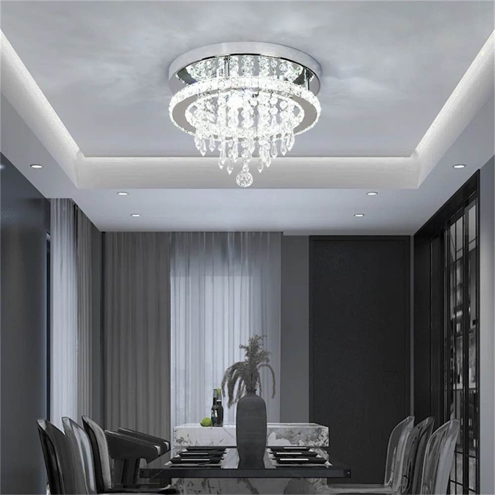 Daeveon 1 - Light Unique Tiered LED Chandelier with Crystal Accents