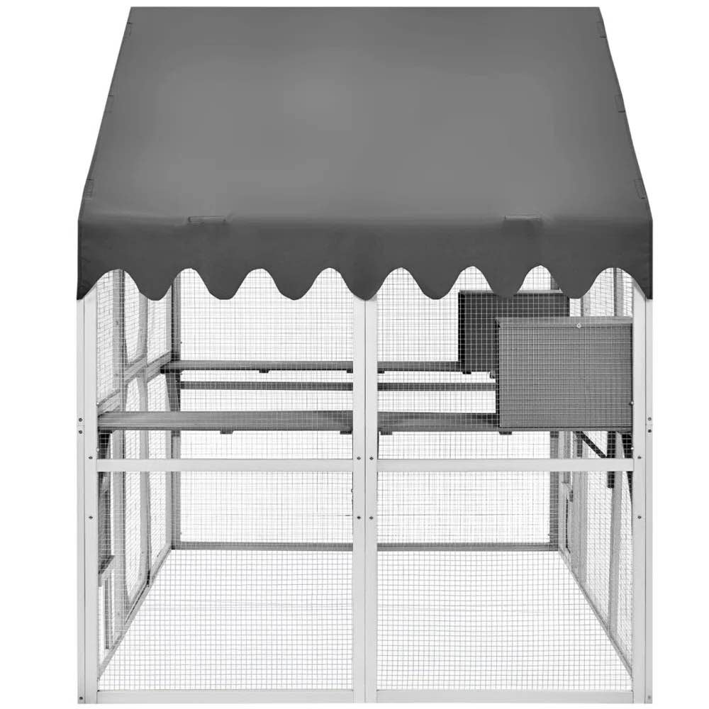 ( similar foto) 108.7”Largue walk -in cat House outodoor cat Enclosutes blidga plat