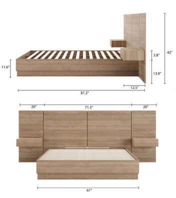( incomplete 1. only box) Filoftea 4 piece Bedroom set