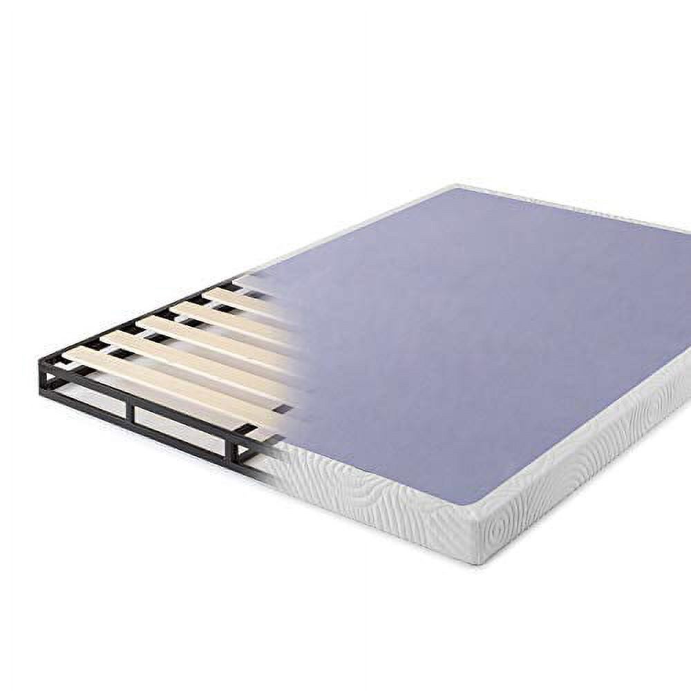 Zinus 4 Inch Low Profile Metal Box Spring with Wood Slats King