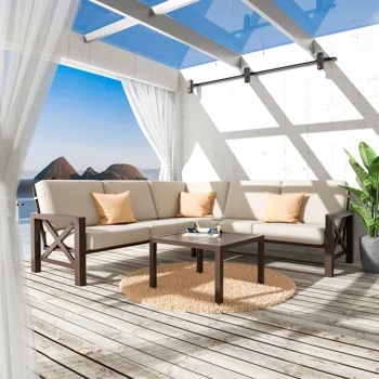 Nolensville Outdoor L-Shape Patio Conversation