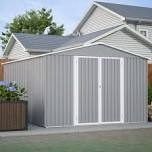 10 ft. W x 12 ft. D Outdoor Metal Storage Shed only frame 