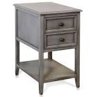 stylecraft home collection end table cream color 