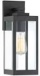 Quoizel WVR8405EK Westover Modern Industrial Clear Seedy Glass Small Outdoor Wall Sconce Lighting, 1-Light 100 Watt, 14" H x 5" W, Earth Black