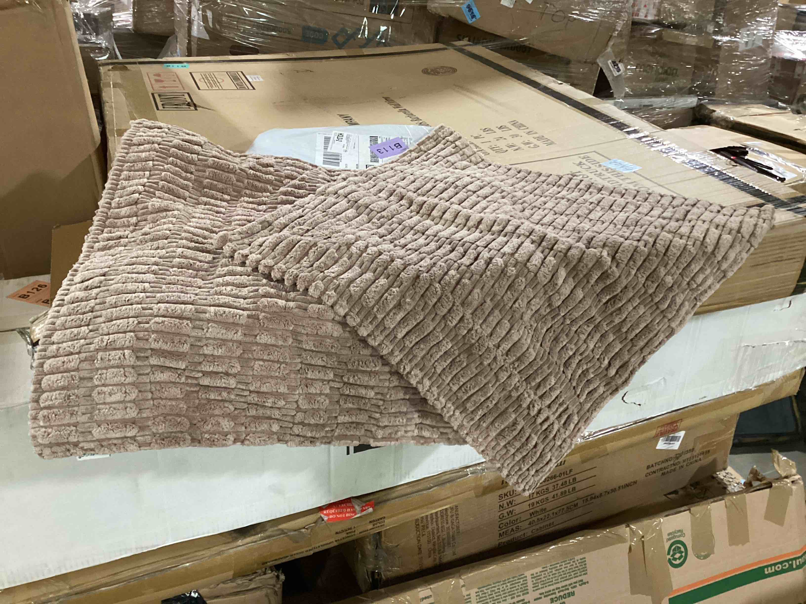 NORDECO HOME. BROWN 12x12 PILLOW COVERS 