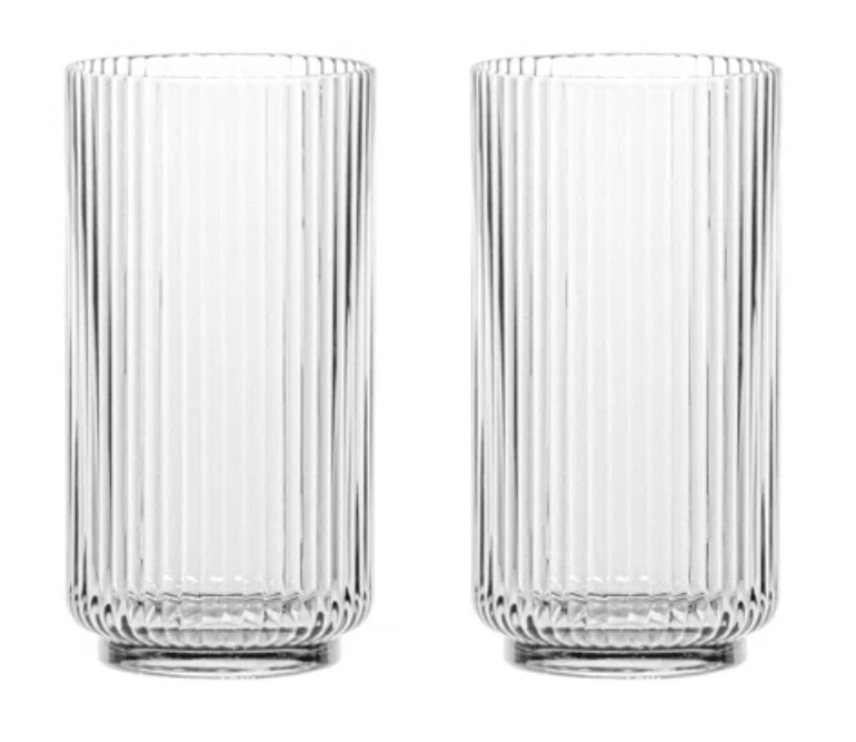 Laya Fluted Acrylic Drinking Glass