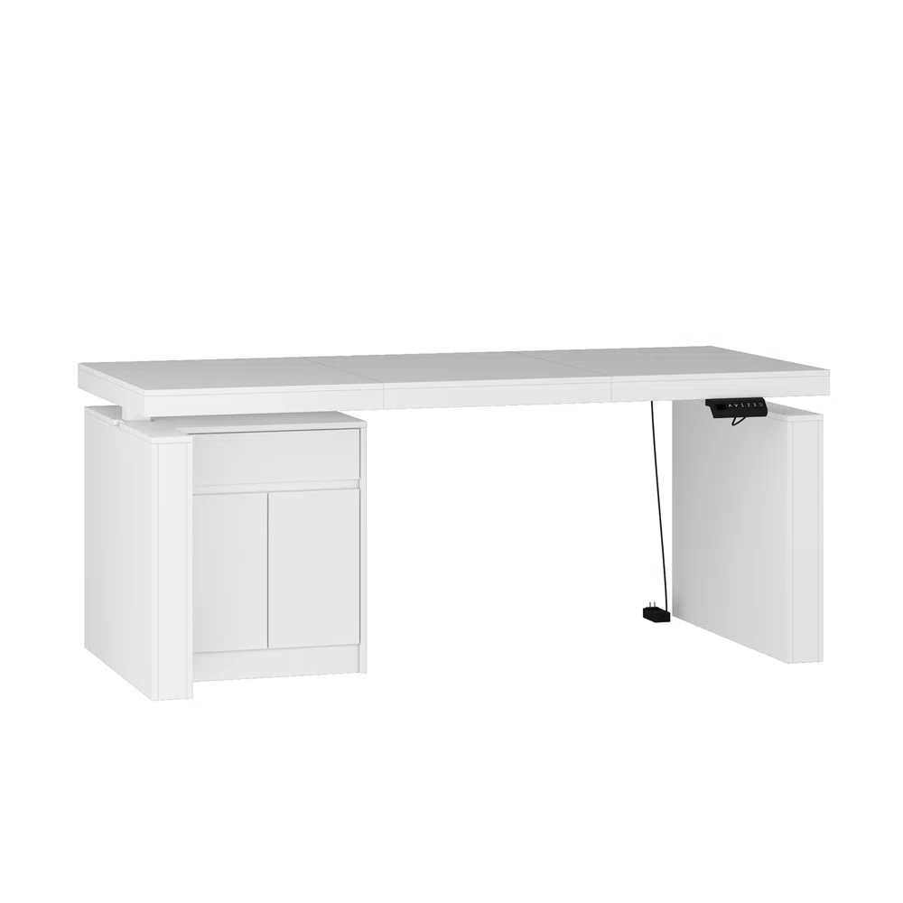 Britinee Kitchen Island with Solid + Manufactured Wood Top