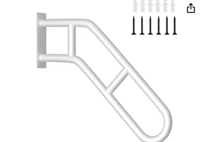 Upgraded Stair Handrails for 1-3 Steps, 27" Bent Handrails