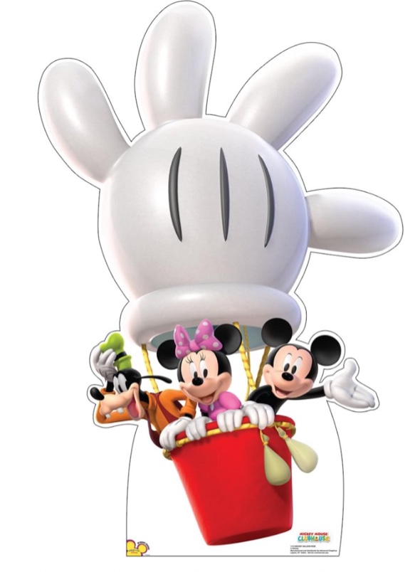 Cardboard People Mickey Balloon Ride Life Size Cardboard Cutout Standup - Disney's Mickey Mouse Clubhouse