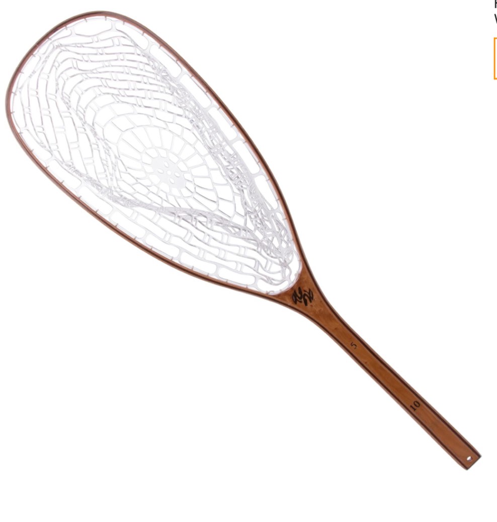 Trademark Innovations 35" Fly Fishing Fish-Safe Net (Burl Wood)
