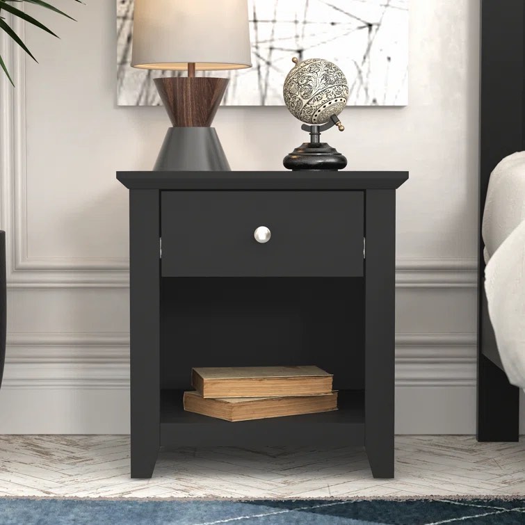 Tevrat 20.8" 1 Drawer Nightstand