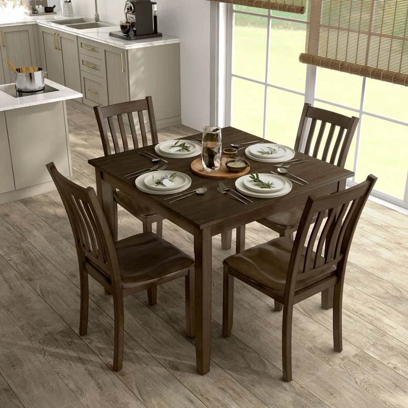 Lunetta Square 35.88'' L x 35.88'' W Dining Set
