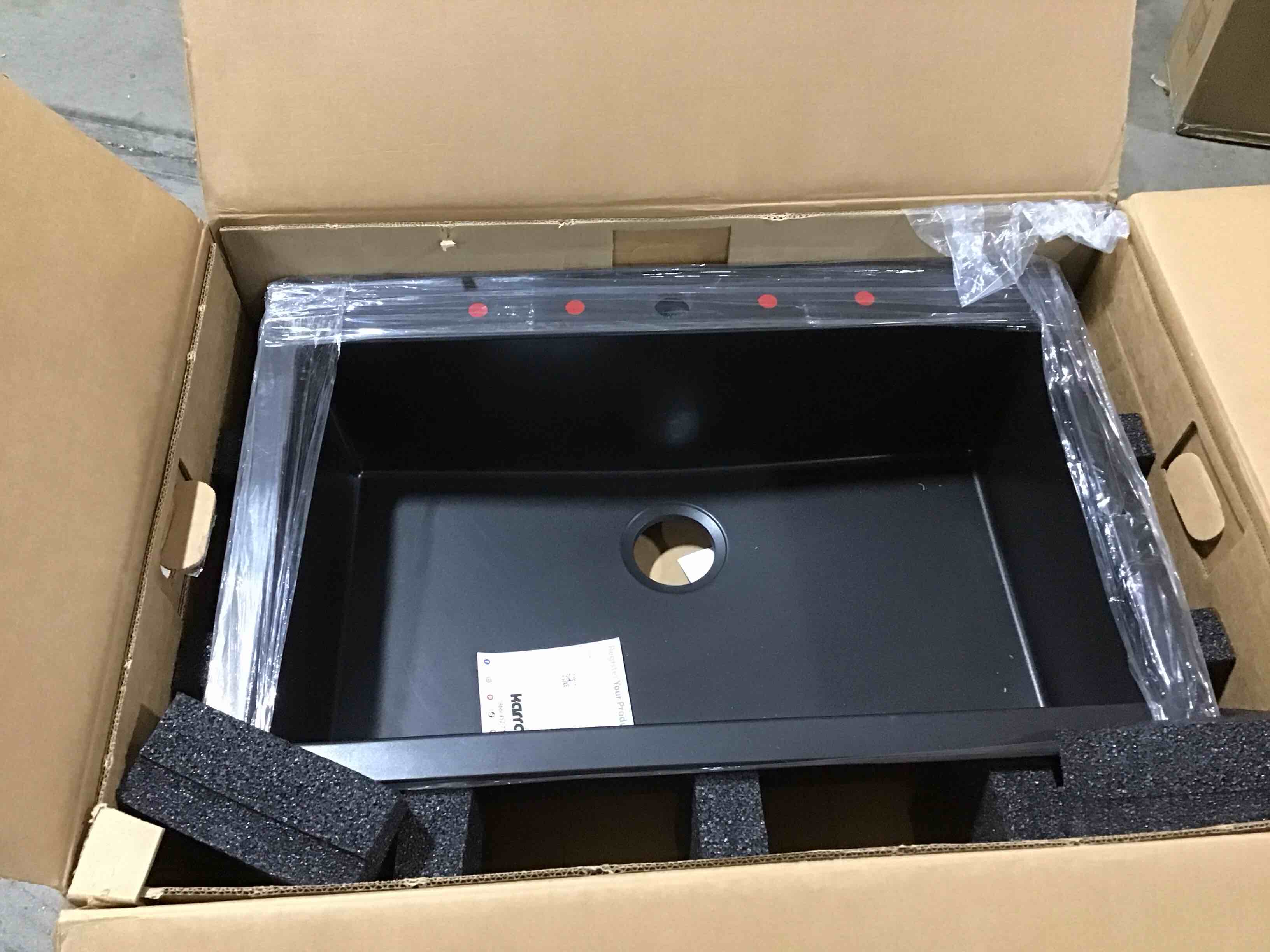 Karran Quartz 33'' X 22'' Large Single Bowl Drop-in Kitchen Sink