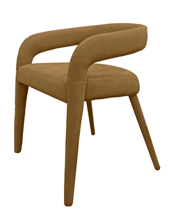 MODREST MUNDRA - MODERN TAN FABRIC DINING CHAIR / VGEUMC-9651CH-A-TAN