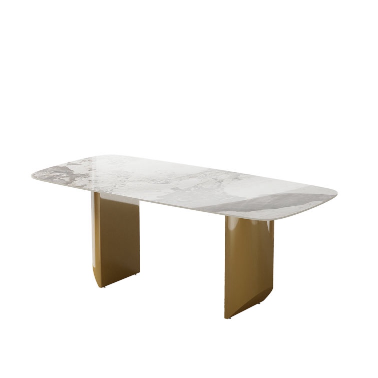 Modern Rectangular Sintered Stone Dining Table ( Legs only)