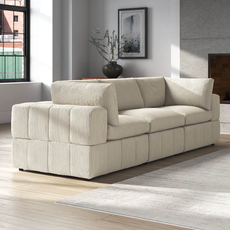 Antwand 108.5'' Corduroy Sofa ( Incomplete)