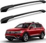 KINGGERI Roof Rack Cross Bars Fit for 2018 2019 2020 2021 2022 2023 2024 Volkswagen Tiguan and 2022 2023 2024 Taos, Aluminum Roof Rails Crossbars Rooftop Cargo Luggage Rails Kayak Skiboard Black Fit for Tiguan