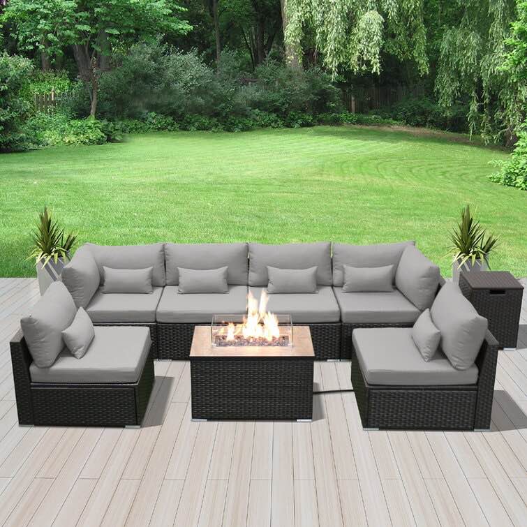 6 - Person Outdoor Seating Group with Cushions See