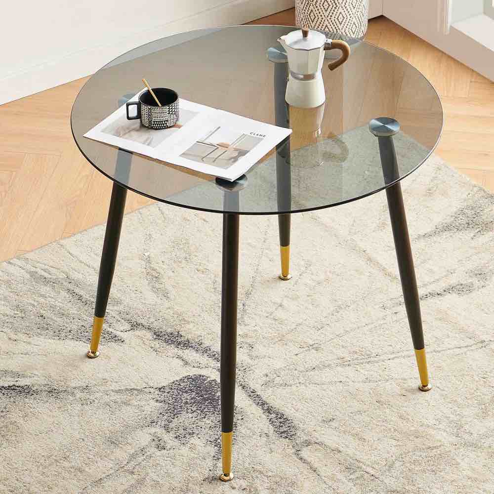 Biagio round glass top