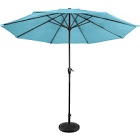 Kelton 9' Patio Umbrella for Shade with Vented Canopy and Easy Crank green 